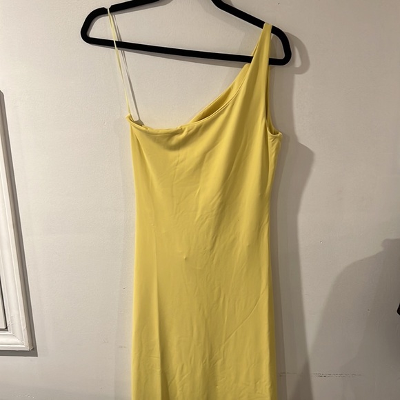 Susana Monaco one shoulder cut out lemon zest maxi Dress - Picture 9 of 11